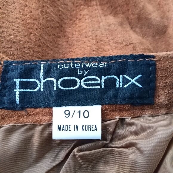 Vintage Pigskin Leather Straight Skirt-Size 9/10-Outerwear By Phoenix-Lined - Picture 7 of 8